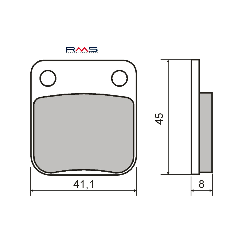  Organic Brake Pads Honda Cg 125cc Brake Pads RMS