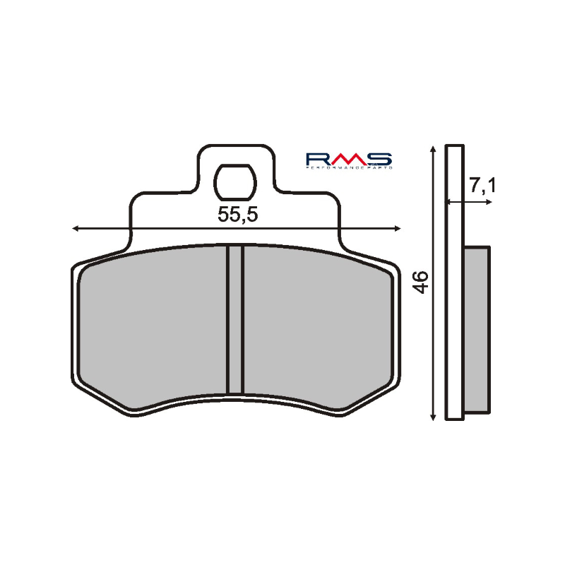 RMS Organic Brake Pads Kymco Grand Dink 250cc Brake Pads RMS