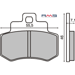 Pastillas de freno orgánicas RMS Kymco Grand Dink 250cc Pastillas de freno RMS