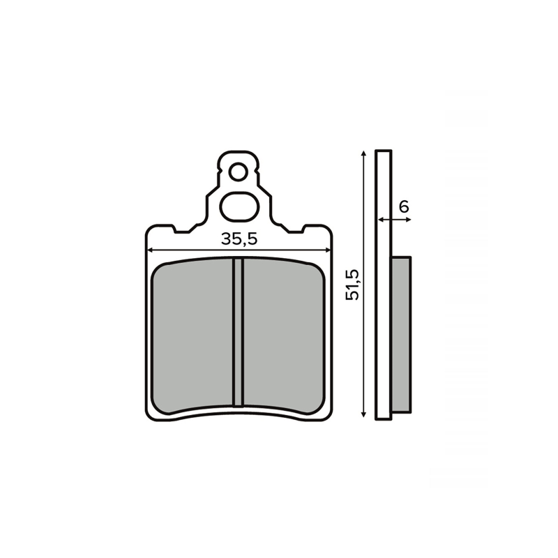Plaquettes de Frein Organiques RMS Aprilia RS 50 Plaquettes de frein RMS