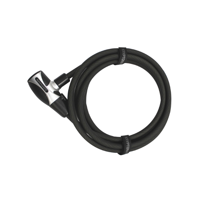 Câble antivol spiralé KRYPTOFLEX 1518 - noir Cadenas et chaînes de vélo Kryptonite