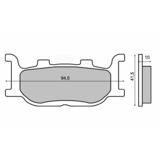 Pastiglie Freno Sinter-Tech Yamaha Tdr 125cc