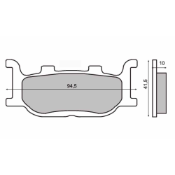 Pastiglie Freno Sinter-Tech Yamaha Tdr 125cc