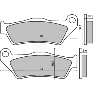 Pastiglie Freno Organiche Bmw 850-1200cc