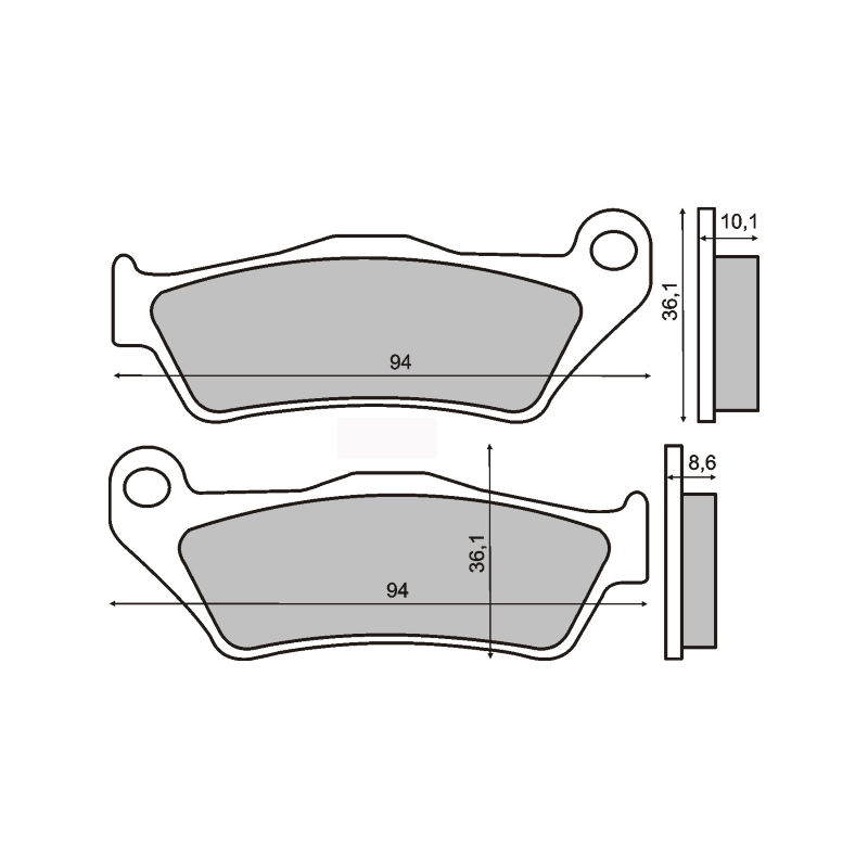 Plaquettes de Frein Organiques RMS Bmw 850-1200cc Plaquettes de frein RMS