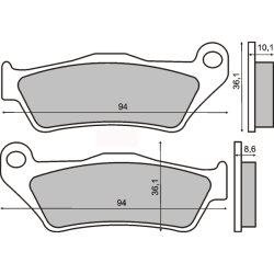 Pastiglie Freno Organiche Bmw 850-1200cc