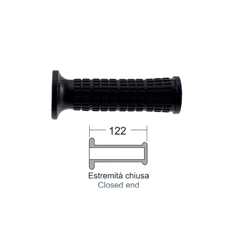 DOMINO Black grips Piaggio CiaoSi 50cc Knobs Domino