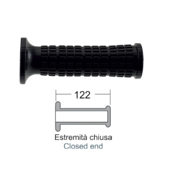 DOMINO Black grips Piaggio CiaoSi 50cc Knobs Domino
