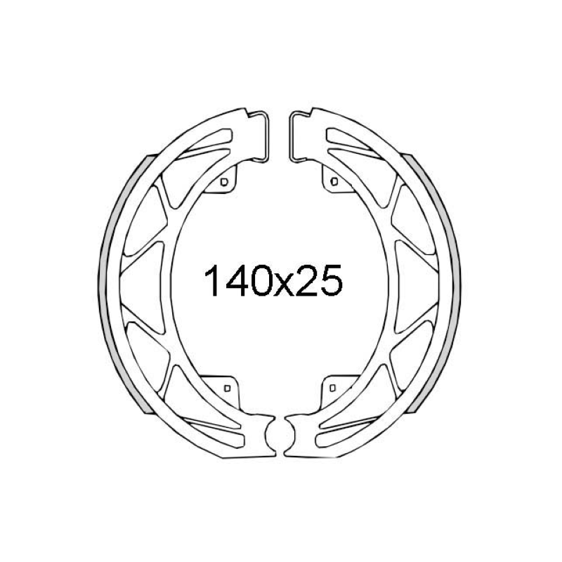RMS Rear brake shoes Piaggio Liberty 50cc 1997 Brake Shoes RMS