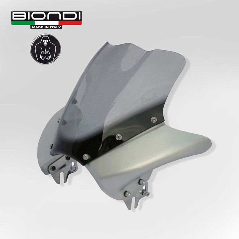 Windshield Metal Dark Blackblack Bright Hips for DUCATI Monster 600/00 01-06 and other model Other accessories BIONDI