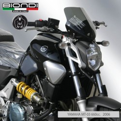 Pare-brise Yamaha Mt-03 660 06FUME Dark pour YAMAHA MT-03 660 06- Autres accessoires BIONDI
