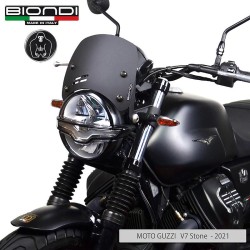 Cupolino Moto Guzzi V7 Iii 17-20 V9 Bobber Nero Satinato per MOTO GUZZI V7 III 18-20 e altri modelli Altri accessori BIONDI