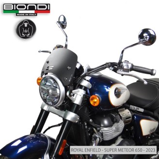 Windshield R. Enfield METEOR350 21 Nero Satin - Caffe for ROYAL ENFIELD Meteor 350 21- and other model Other accessories BIONDI