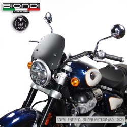 Windshield R. Enfield METEOR350 21 Nero Satin - Sport for ROYAL ENFIELD Meteor 350 21- and other model Other accessories BIONDI