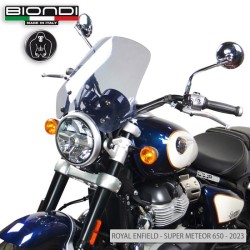Pare-brise Royal Enfield METEOR350 21- Touring Fumé Clair pour ROYAL ENFIELD Meteor 350 21- et d'autres modèles Autres accessoires BIONDI