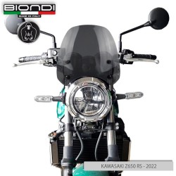 Pare-brise Kawasaki Z650 Rs 22-Sport Fumé Sombre pour KAWASAKI Z650 RS 22- et autres modèles Autres accessoires BIONDI