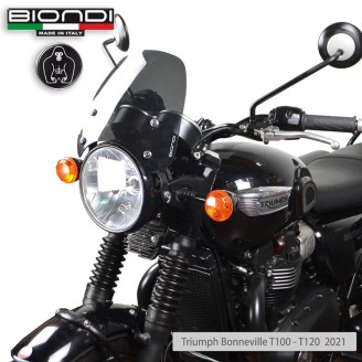 Cupolino Triumph Bonneville T100/T120 21- Sport Fume\' Scuro per TRIUMPH Bonneville T100/T120 21- Altri accessori BIONDI