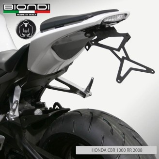 Soporte de matrícula con luz de freno para Honda CBR1000RR 08-09 (HONDA CBR 00 RR 08-19) Parabrisas y carenados BIONDI
