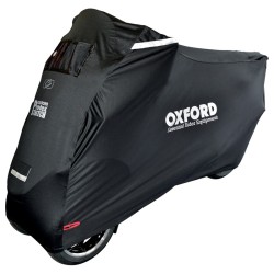 Housse de scooter 3 roues noire extensible pour extérieur Protection pour motos et scooters OXFORD