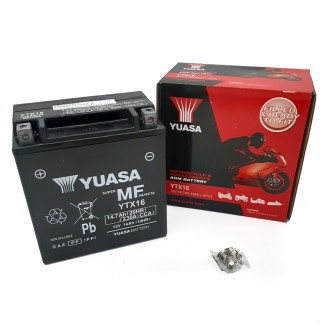 Batterie Yuasa YTX16PRÉCHARGÉE Scellée pour KAWASAKI ZR 00 82-97 et d'autres modèles Batteries au plomb-acide YUASA