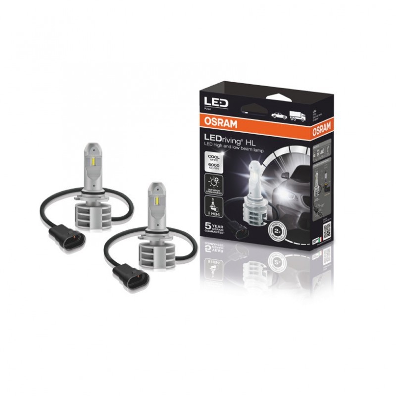 Blister 2 Lámparas Osram Led HB4STANDARD Blanco Frío 6000K Bombillas OSRAM