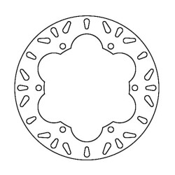Disco Freno FMD0076R per KAWASAKI : 750 GPX 89 Bremsscheiben Ferodo