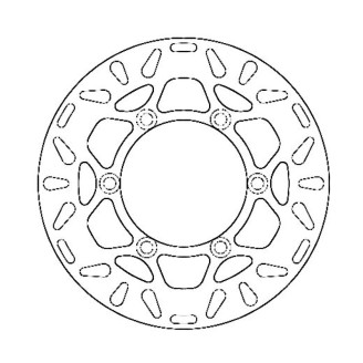 Brake Disc Kawa Kx 80/100 Front for KAWASAKI : 80 KX 96 80 KX 930 85 KX 115 100 KX 1 14 Brake Discs Ferodo