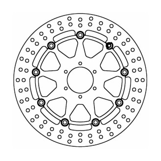 Disque de frein Honda Hornet 60000-06 avant pour HONDA Hornet CB600 00-06 Disques de frein Ferodo