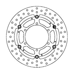 Disco de Freno FMD0206RF para BMW R850 R 94-03 y otros modelos Discos de freno Ferodo