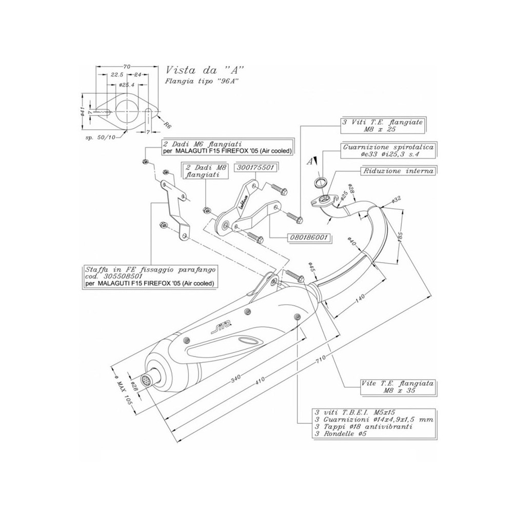 MARMITTA SITO YAMAHA JOG 50 R 04- Yamaha Jog 50 R 04- SITO