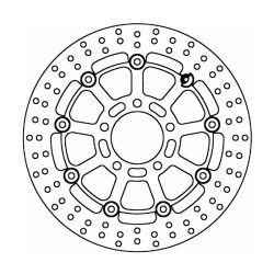Disque de Frein FMD0241RX pour SUZUKI GSX-R 600/750 04-05 et autres modèles Disques de frein Ferodo