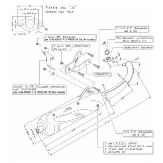 MARMITTA SITO YAMAHA JOG 50 R 04- Why 50 Kat 98- Minarelli Orizzont...