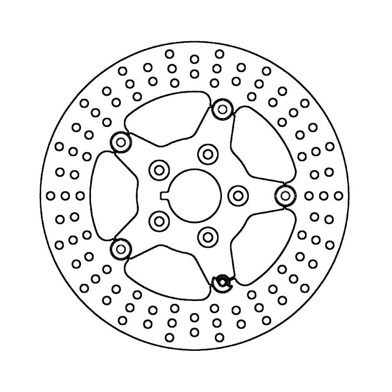Disque de frein FMD0266RF pour HARLEY DAVIDSON XL 883/00 L Sportster Low 07-13 et d'autres modèles Disques de frein Ferodo
