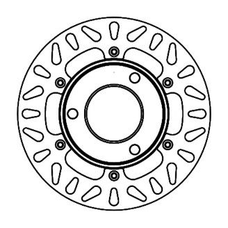 Brake Disc FMD0361R for SUZUKI : 250 AN Burgman 36 400 AN Burgman 36 Brake Discs Ferodo