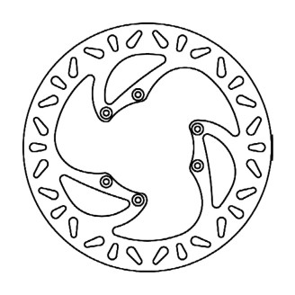 Bremsscheibe Hm Crm 50 DERAPAGE01-09 Bremsscheiben Ferodo