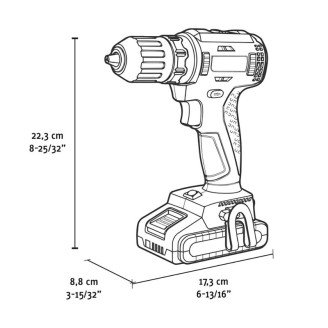 Taladro Atornillador 20V Bancos de trabajo y equipos Fervi