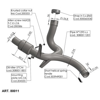 RACCORDO ELIMINA CAT. DUCATI MULTISTRADA 950 17-20 Ducati Multistra...