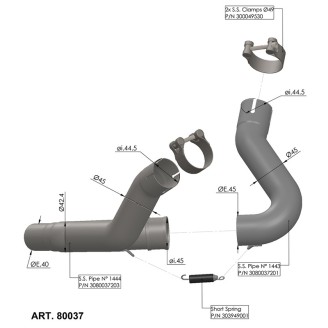 RACCORDO ELIMINA CAT. DUCATI DESERT X 22-- MONSTER 937 21- Monster ...