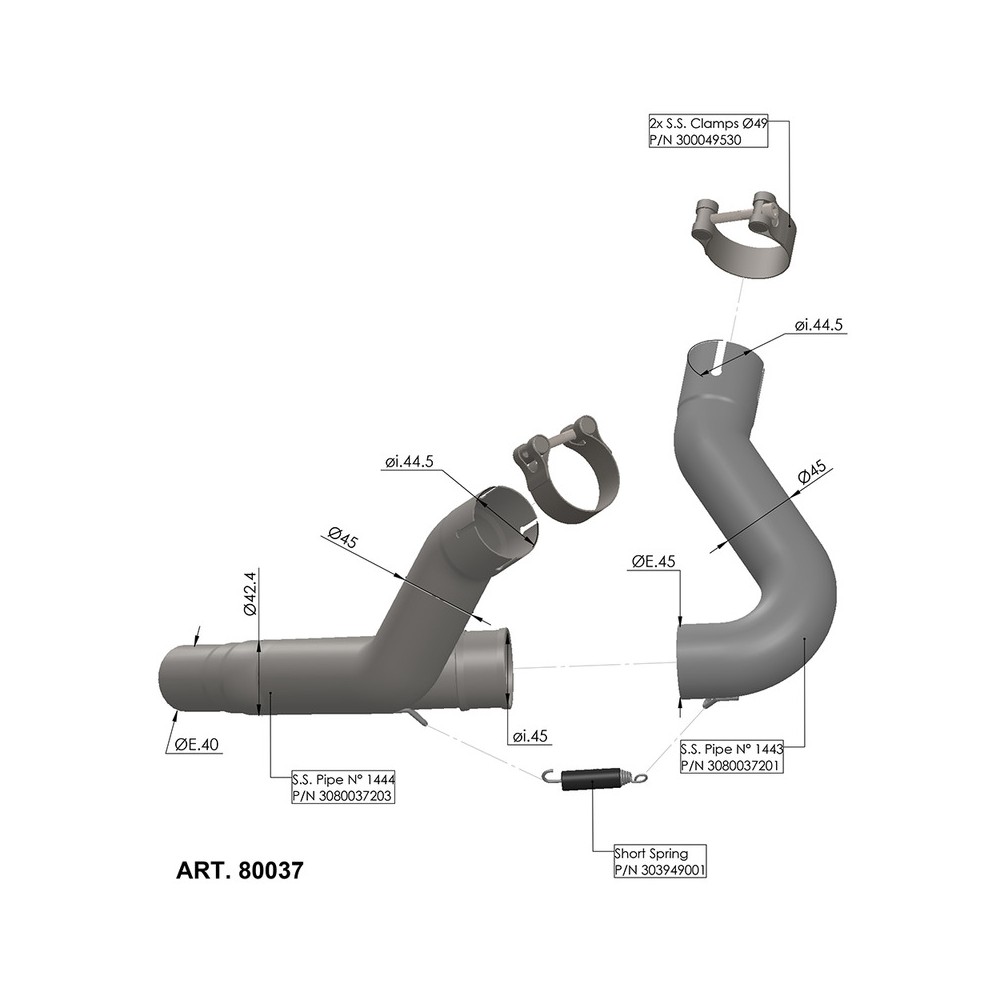 RACCORDO ELIMINA CAT. DUCATI DESERT X 22-- MONSTER 937 21- Monster ...