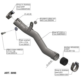 RACCORDO ELIMINA CAT. BENELLI LEONCINO 500 17- Benelli Leoncino 500...