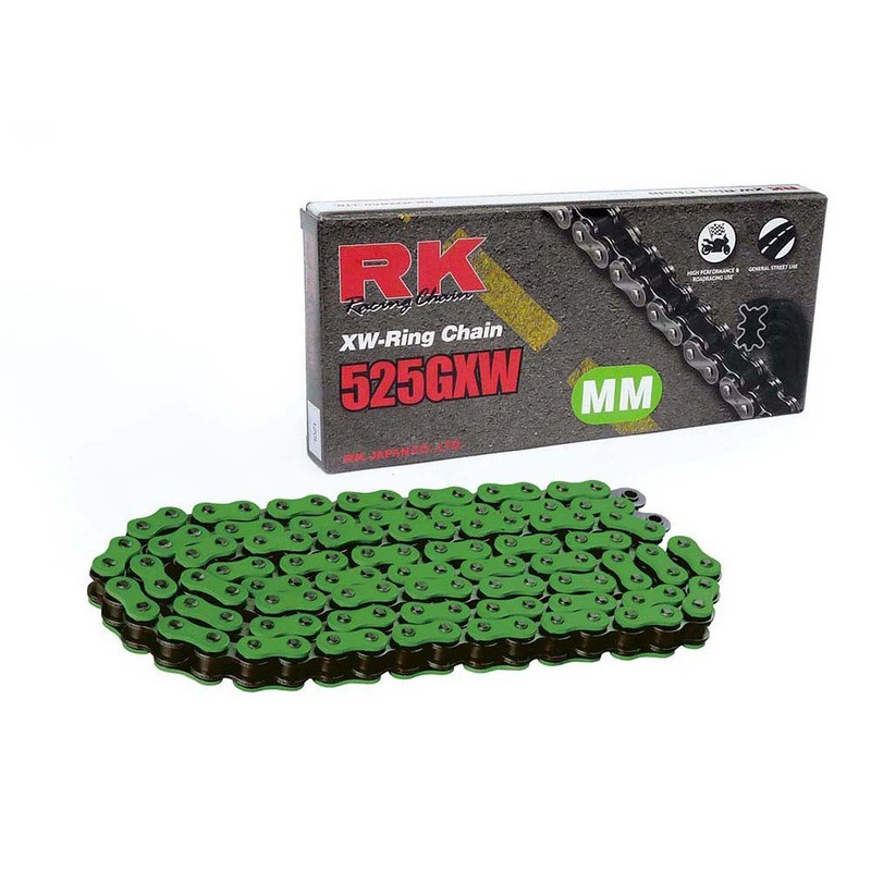 Rk Chain 525GXW 120 Links Green Chains RK