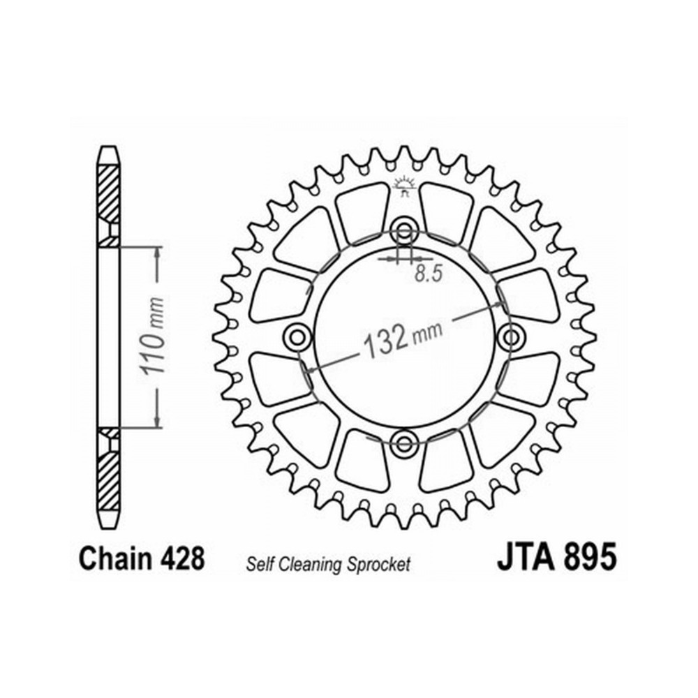 CORONA ALL.7075T6 JTA 895 z46BLU Gas Gas MC 85 22- JT