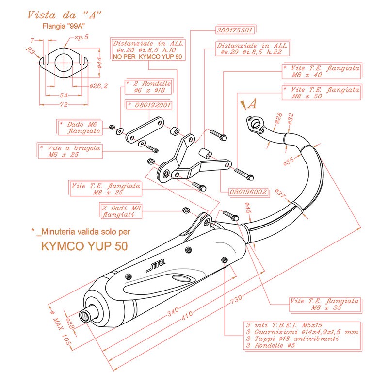 Silenciador Sitokymco Agility 50 R16 2T 10-12 para KYMCO Agility 50 R16 2T 10-12 y otros modelos Sistemas de escape SITO