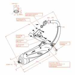 Auspuff Sitopeugeot Speedfight 2 50 04-10 für PEUGEOT Speedfight 2 50 04-10 und andere Modelle Auspuffanlagen SITO