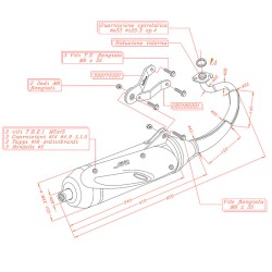 Escape Sitoyamaha Aerox 50 Kat 04-12 para YAMAHA Aerox 50 Kat 04-12 Minarelli Horizontal Sistemas de escape SITO