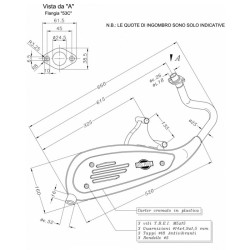 Marmitta Sitoplus Piaggiovespa Lx 50 4T 4V 09-14 per PIAGGIO Vespa LX 50 4T 4V 09-14 Scarichi SITO
