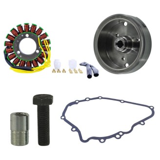 Kit de volant format rotor, stator et joint pour KAWASAKI EN500 Vulcan 90-96 et d'autres modèles Volants d'inertie RM STATOR