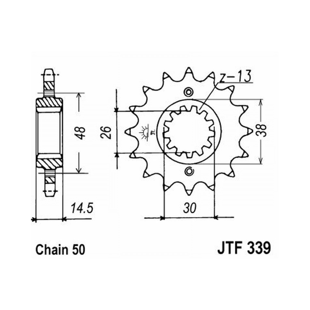 PIGNONE JT 339 z18 RBAMMORTIZZATO CB 1300 03-12