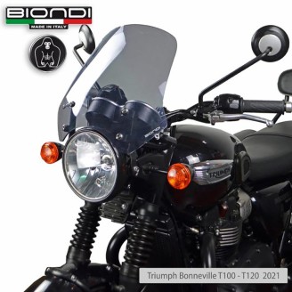 CUPOLINO TRIUMPH BONNEVILLE T100/T120 21-TOURING FUME CHIARO Triumph B