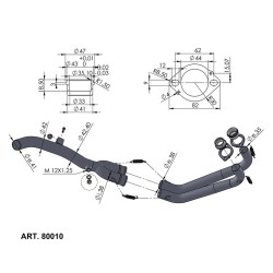 Kit Collettori Racing Yamahatenere 700 19- per YAMAHA Tenere 700 19- Collettori e raccordi LEOVINCE